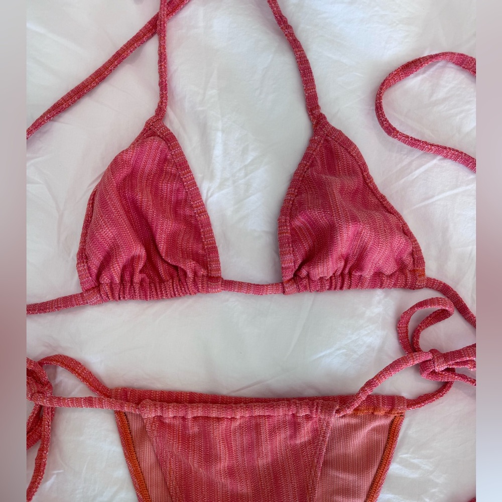 Poolday Paris melon coral lurex sparkle bikini BNWOT size M - Picture 12 of 13